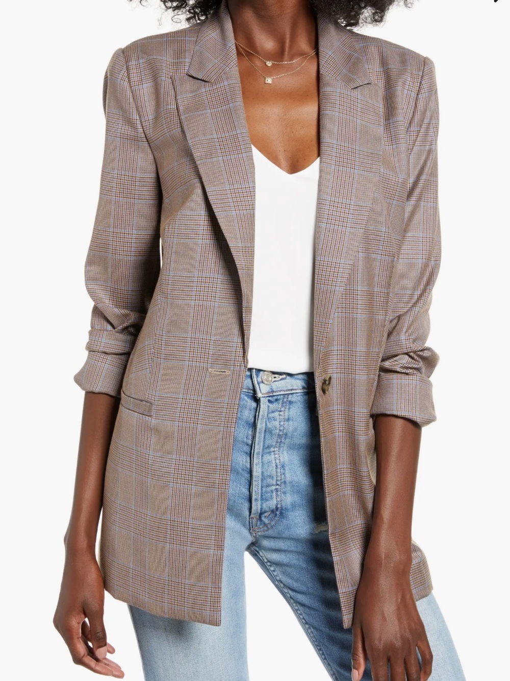 WAYF Plaid Blazer